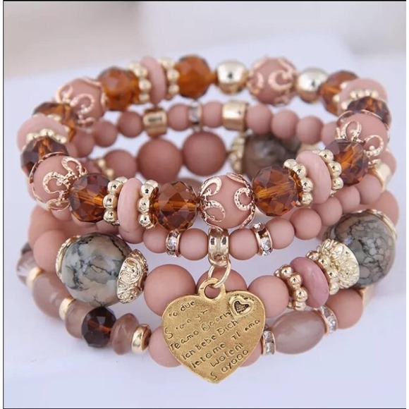Bohemian 4 Pcs/Set Multilayer Bracelet - Picture 4 of 4